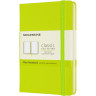 Блокнот MOLESKINE CLASSIC POCKET нелинованный, лаймовый QP012C2