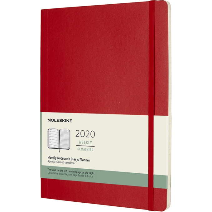 Еженедельник MOLESKINE CLASSIC SOFT WKNT XL (красный) DSF212WN4Y20